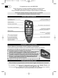 Manuale Meliconi Speedy 110 Fluo Telecomando