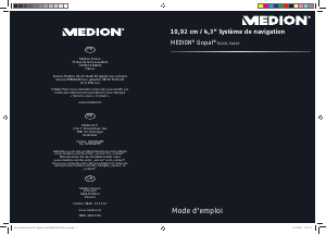 Mode d’emploi Medion GoPal E4260 M40 (MD 98221) Système de navigation