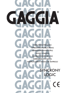 Manuale Gaggia Syncrony Logic Macchina per espresso