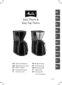 Manuale Melitta Easy Therm Macchina da caffè