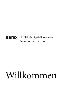Bedienungsanleitung BenQ DC T800 Digitalkamera