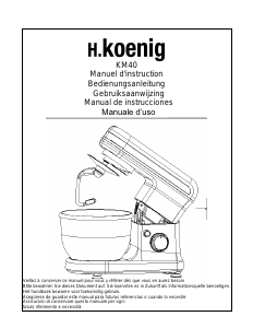 Bedienungsanleitung H.Koenig KM40 Standmixer