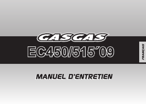 Mode d’emploi GasGas EC515 (2009) Moto
