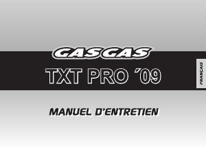 Mode d’emploi GasGas TXT PRO (2009) Moto