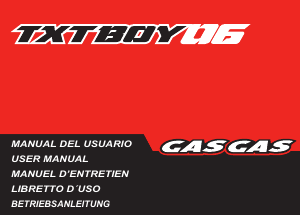 Mode d’emploi GasGas TXT Boy (2006) Moto