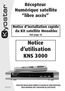 Mode d’emploi Kyostar KNS 3000 Récepteur numérique