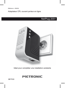 Mode d’emploi Metronic 495206 NetPlug 200+ Adaptateur CPL
