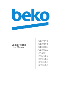 Руководство BEKO CWB 9610 X Кухонная вытяжка