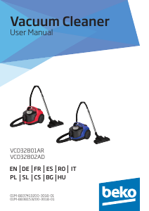 Manual BEKO VCO 32801 AR Vacuum Cleaner