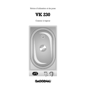 Mode d’emploi Gaggenau VK230910 Cuiseur vapeur