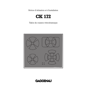 Mode d’emploi Gaggenau SP384104 Table de cuisson