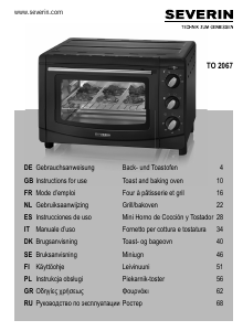 Instrukcja Severin TO 2067 Piekarnik