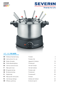 Manual Severin FO 2470 Fondue