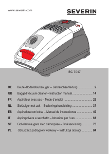 Bruksanvisning Severin BC 7047 Dammsugare