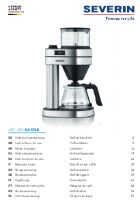 Manual de uso Severin KA 5760 Máquina de café