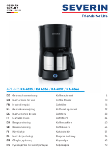 Manual de uso Severin KA 4846 Máquina de café