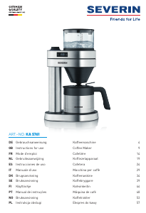Manual de uso Severin KA 5761 Máquina de café