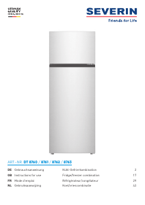 Manual Severin DT 8761 Fridge-Freezer