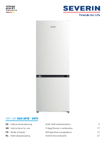 Manual Severin KGK 8979 Fridge-Freezer