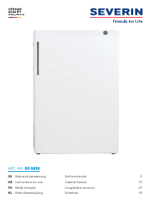 Manual Severin GS 8858 Freezer