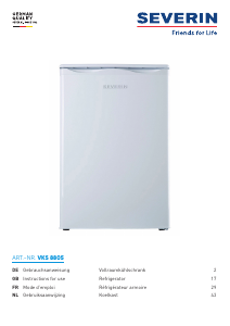 Manual Severin VKS 8805 Refrigerator