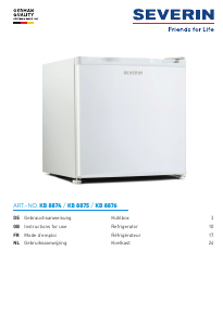 Manual Severin KB 8874 Refrigerator