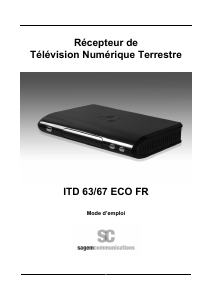 Mode d’emploi Sagem ITD 63 ECO Récepteur numérique