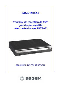 Mode d’emploi Sagem ISD75 TNTSAT Récepteur numérique