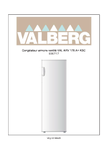 Mode d’emploi Valberg VAL ARV 176 Congélateur