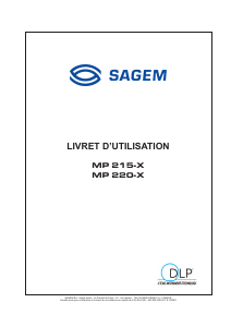 Mode d’emploi Sagem MP 215-X Projecteur