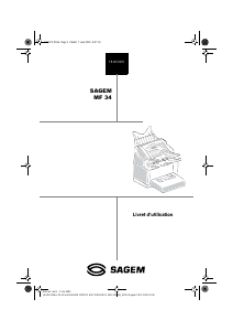 Bedienungsanleitung Sagem MF 3430 Faxmaschine