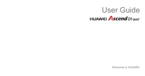 Handleiding Huawei Ascend D1 Quad Mobiele telefoon