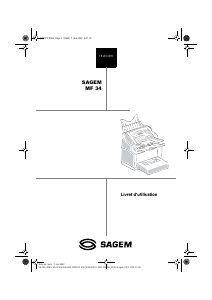 Manual Sagem MF 3410 Máquina de fax