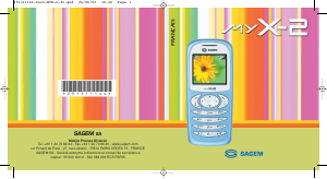 Mode d’emploi Sagem my X-2 Téléphone portable