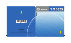 Mode d’emploi Sagem SG322i Téléphone portable