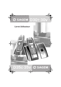 Mode d’emploi Sagem D35T Téléphone sans fil