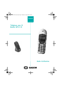 Bedienungsanleitung Sagem WP12 32 Schnurlose telefon