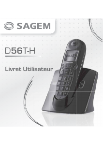 Mode d’emploi Sagem D56T Téléphone sans fil