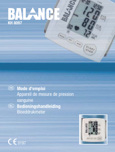 Handleiding Balance KH 8097 Bloeddrukmeter