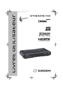 Mode d’emploi Sagemcom DTI85PB HD Récepteur numérique