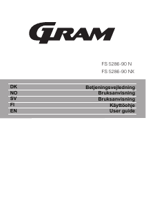 Bruksanvisning Gram FS 5286-90 N Fryser