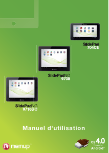 Mode d’emploi Memup SlidePadNG 704CE Tablette