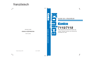 Mode d’emploi Konica 7115 Imprimante multifonction