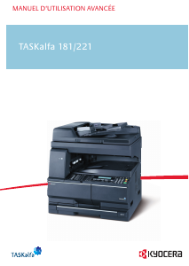 Mode d’emploi Kyocera TASKalfa 181 Imprimante multifonction