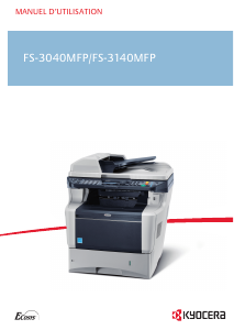 Mode d’emploi Kyocera FS-3040MFP Imprimante multifonction