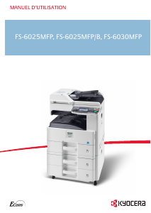 Mode d’emploi Kyocera FS-6030MFP Imprimante multifonction