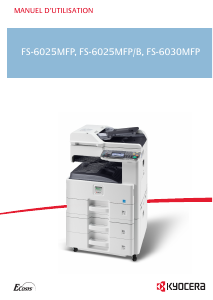 Mode d’emploi Kyocera FS-6025MFP Imprimante multifonction