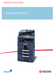 Mode d’emploi Kyocera TASKalfa 420i Imprimante multifonction