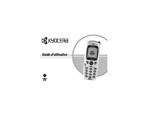 Mode d’emploi Kyocera QCP 3035 Téléphone portable