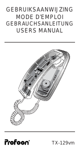 Bedienungsanleitung Profoon TX-129vm Telefon